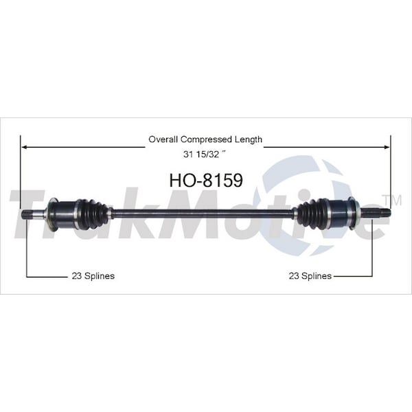 Surtrack Axle Cv Axle Shaft, Ho-8159 HO-8159 - main
